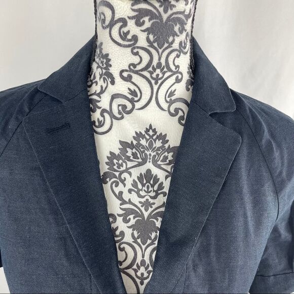 Theory Claude Cropped Linen Silk Jacket - Picture 2 of 9